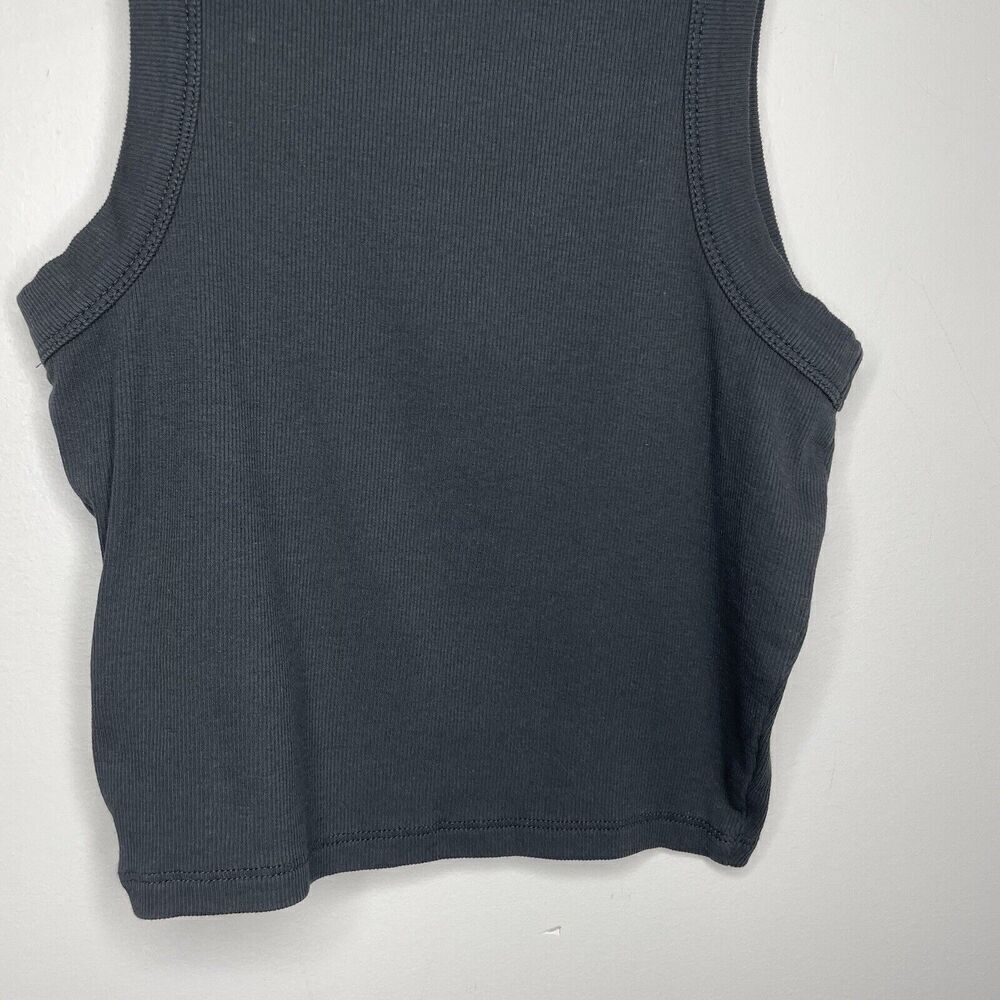 NWT! Madewell Black Ribbed Crop Tank Size XS - Picture 11 of 15